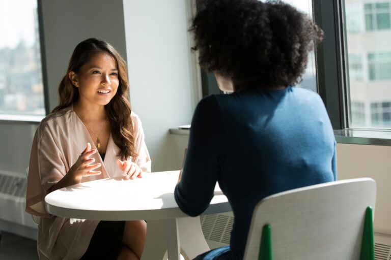 A one to one coaching session